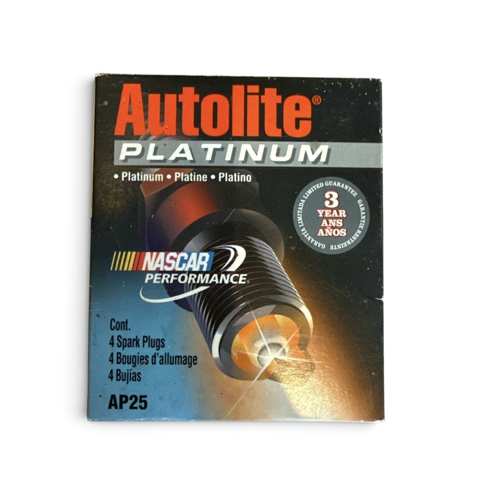 4 PACK Autolite AP25 Platinum Spark Plugs New NASCAR Performance Ignition Parts